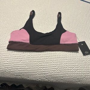 Hurley Black and Pink Sports Bra Intimates nwt